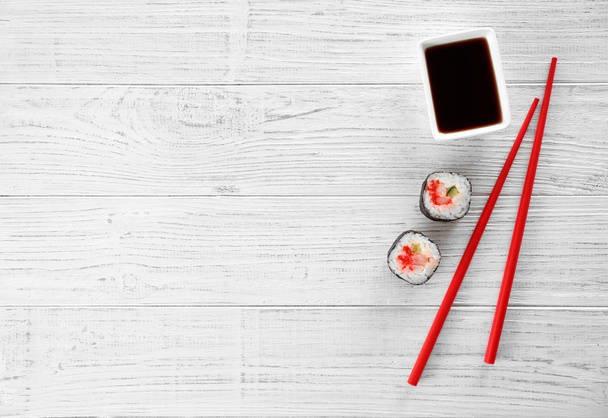 Delicious sushi set - Foto, imagen