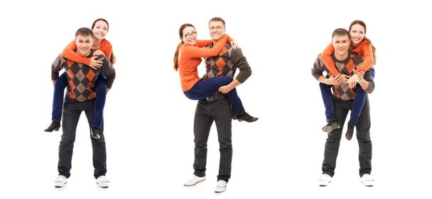 Collage de pareja feliz
  - Foto, imagen