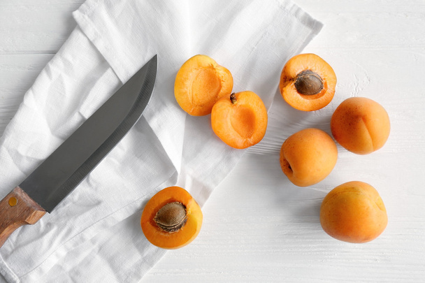 Heap of fresh apricots  - Fotoğraf, Görsel