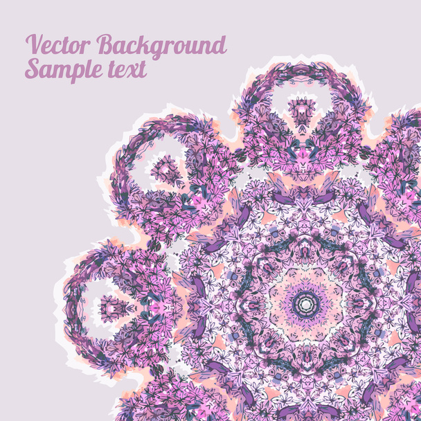 Romantic watercolor card with flowers. Decor design greeting car - Vektor, Bild