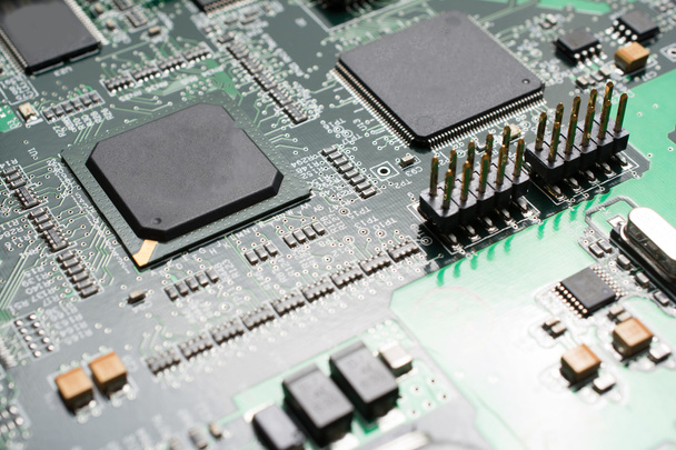 Detail of an electronic printed circuit board - Foto, imagen