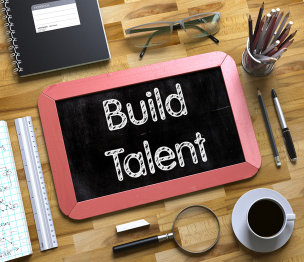 Construire Talent Concept sur petit tableau
. - Photo, image