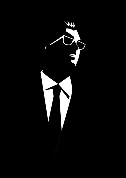 Businessman with sunglasses - Vector, Image