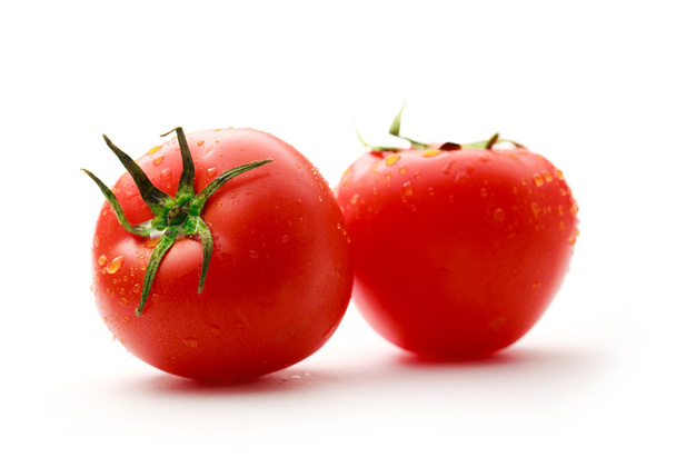 Deux tomates fraîches mûres
 - Photo, image