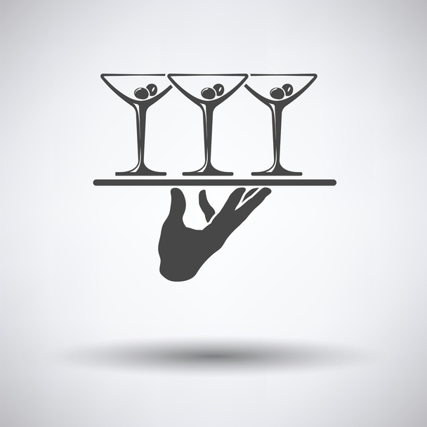 Waiter hand icon - Vector, Image