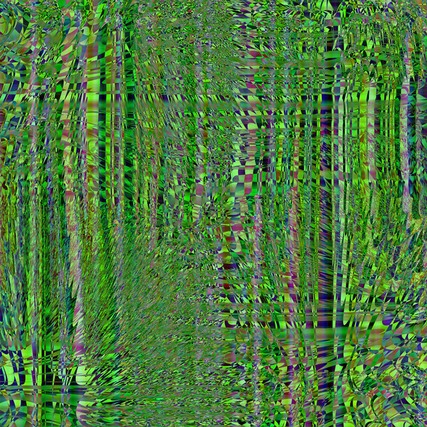 ベクトルカラーグリッチ画面の背景。デジタル画像データの歪み。信号エラーのカオス美学。あなたのデザインのために - ベクター画像