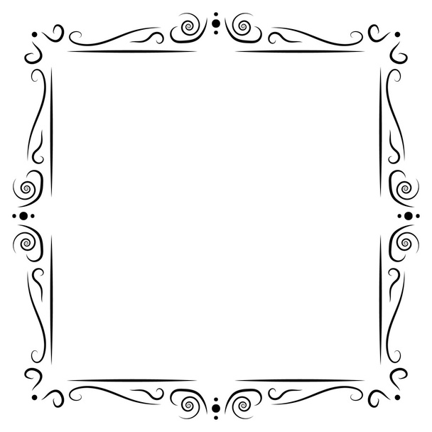 Vintage frame decoration - Vector, Image