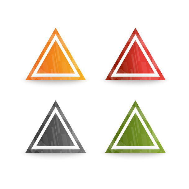 Diseño triángulo logotipo elemento
 - Vector, Imagen