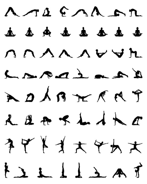 yoga et fitness
 - Vecteur, image