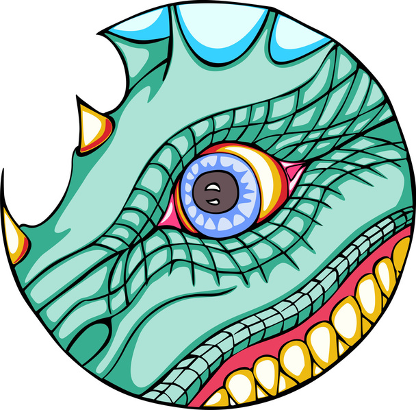 Ojo de dragón
 - Vector, Imagen