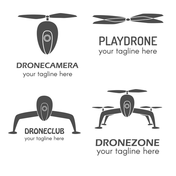 Drone-logo in vector - Vector, afbeelding