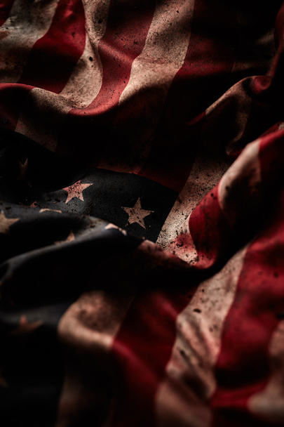 гранжевий американський фон прапора
  - Фото, зображення