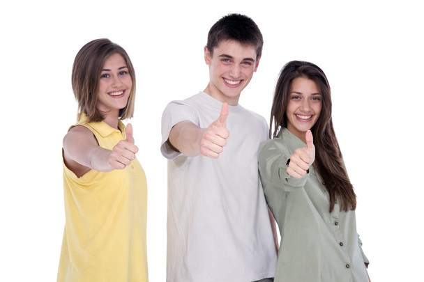 Teenagers with thumbs up - Photo, Image