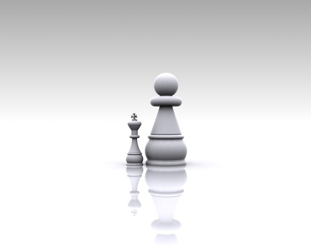 Chess 3D - Metaphor - Фото, зображення