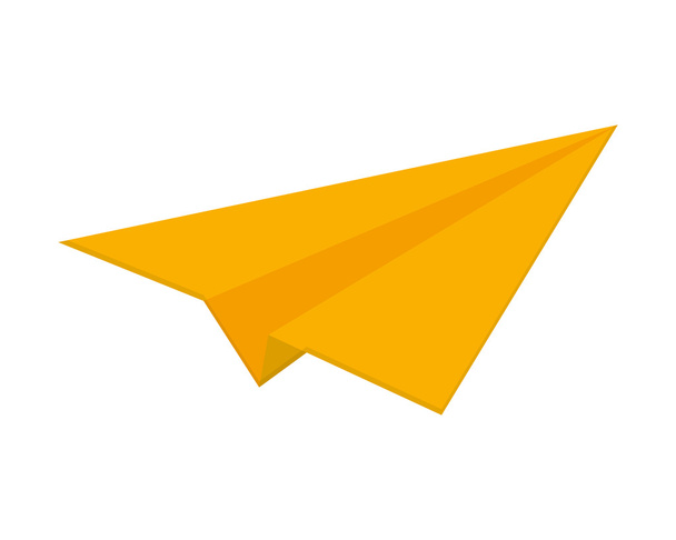 ícone de avião de papel - Vetor, Imagem