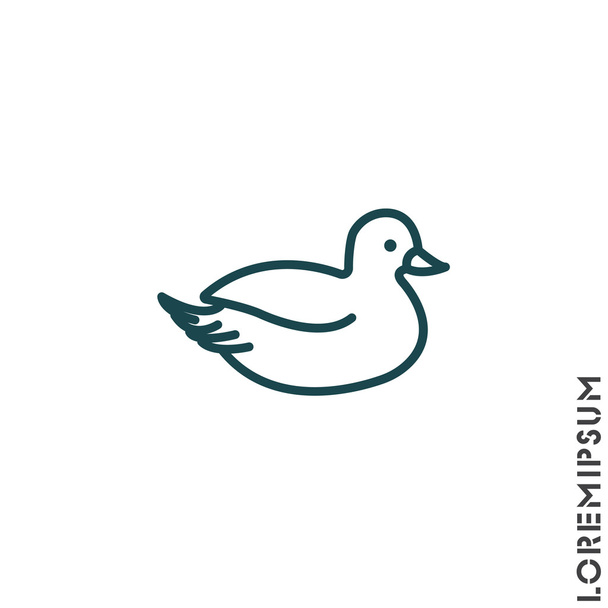 Pato, pájaro doméstico
 - Vector, Imagen