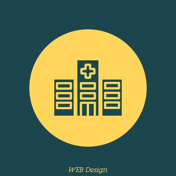 Hospital building icon - Vector, Image