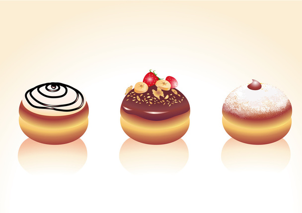 donuts - Διάνυσμα, εικόνα