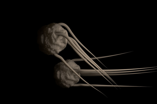 біологічні рухи вірусу, змодельовані в 3d
 - Фото, зображення