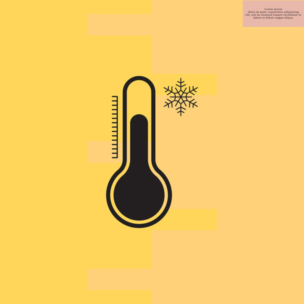 yksinkertainen lämpömittarin kuvake
 - Vektori, kuva