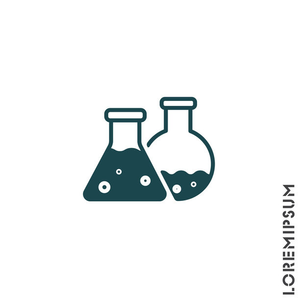 Diferentes frascos de laboratorio
 - Vector, Imagen