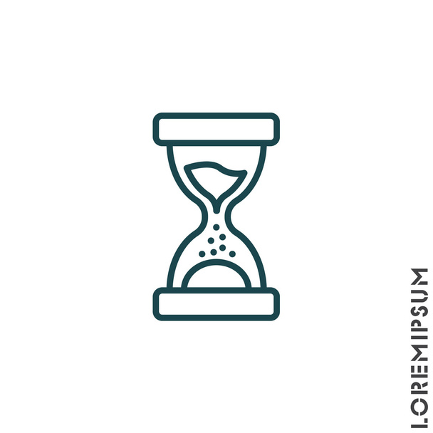 простая иконка Песочные часы
 - Вектор,изображение