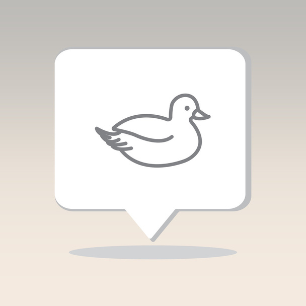 Pato, pájaro doméstico
 - Vector, Imagen