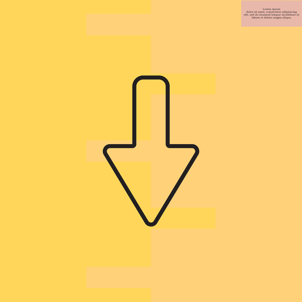 Icona freccia semplice
 - Vettoriali, immagini
