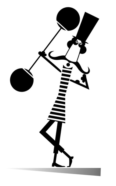 Funny strong man - Vector, Image