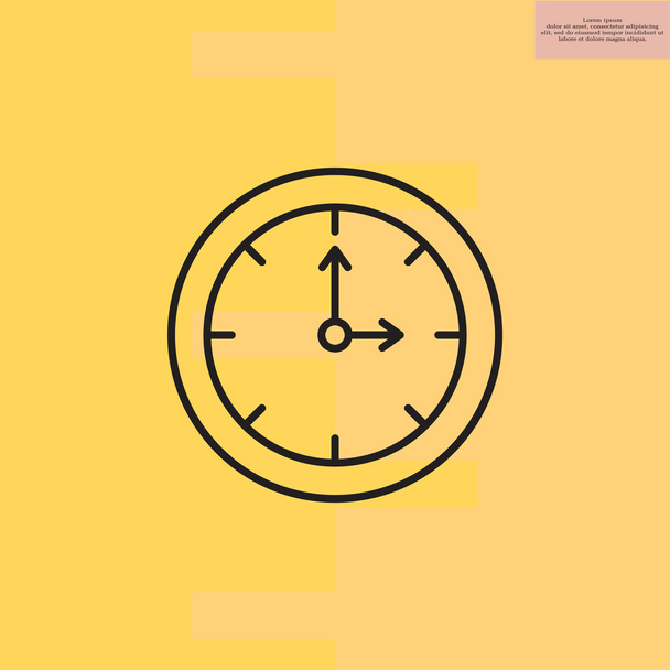 clock line icon - ベクター画像