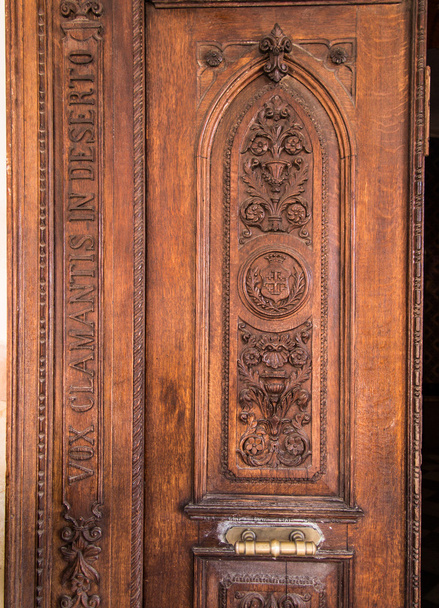 Fragmenttür der Kirche von Johannes dem Täufer in einem karem, ist - Foto, Bild