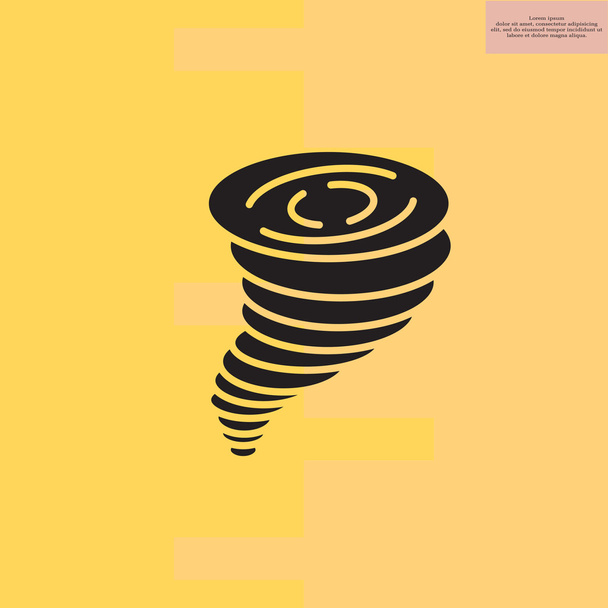 simple Tornado icon - Vector, Image