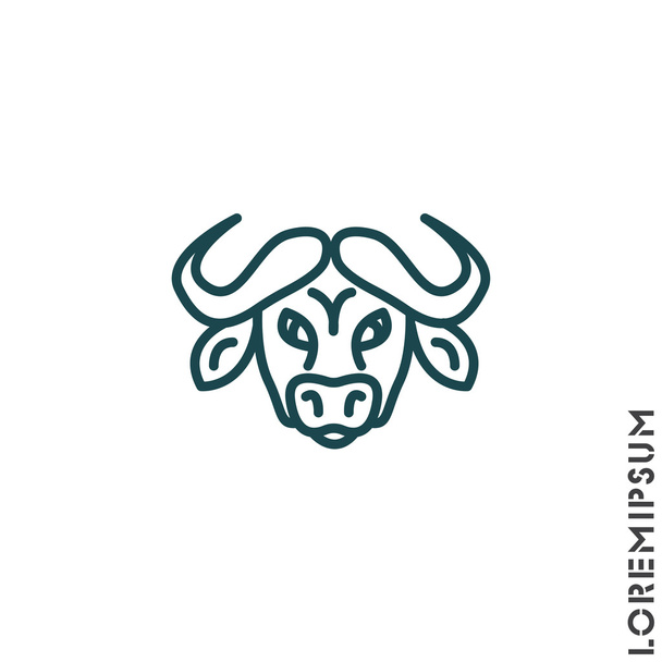 Buffalo; wild animal - Vector, Image