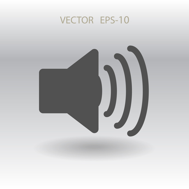 Flat icon of speaker illustration - Вектор, зображення