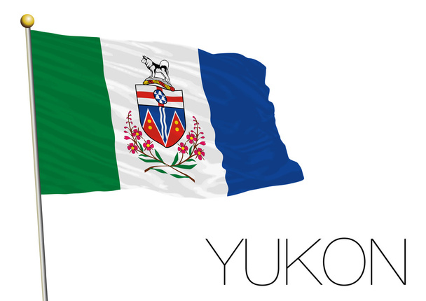 Yukon flaga, Kanada  - Wektor, obraz