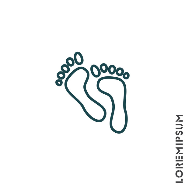 human Footprints icon - Vector, Image