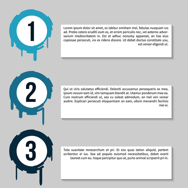 Infographic Chart with banners for presentation, informative forms. - Vector, Imagen