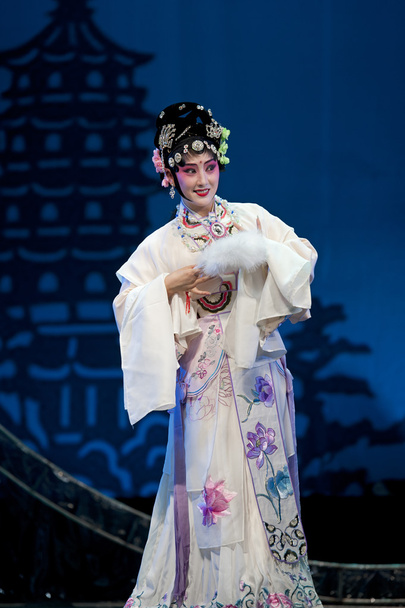 pretty chinese traditional opera actress with theatrical costume - Foto, Imagem