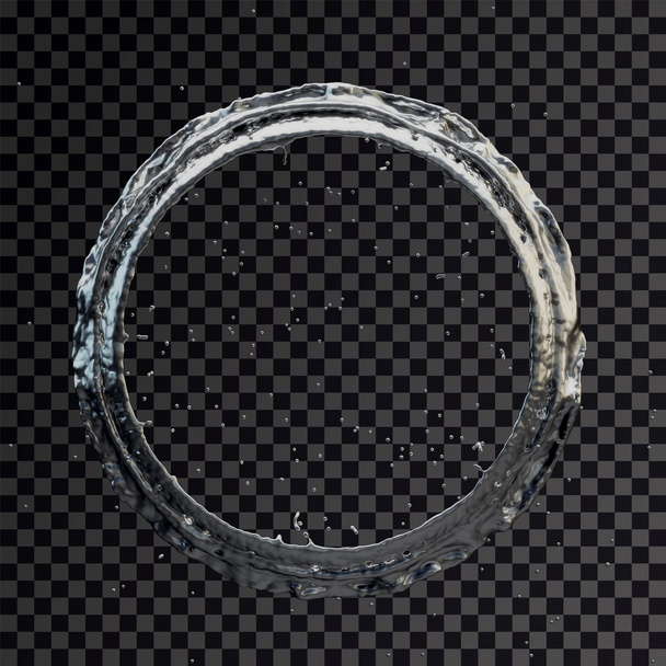 éclaboussure d'eau radial transparent rendu 3d
 - Photo, image