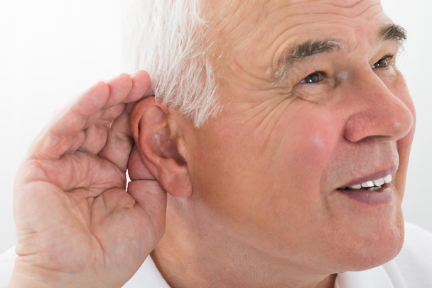 Senior Man Trying To Hear - Fotó, kép