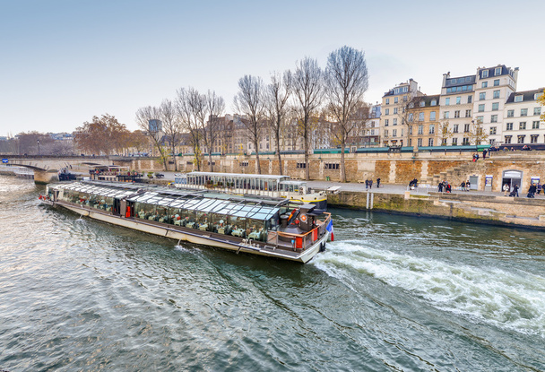 Krásný pohled Paříž budov a řeka - Fotografie, Obrázek