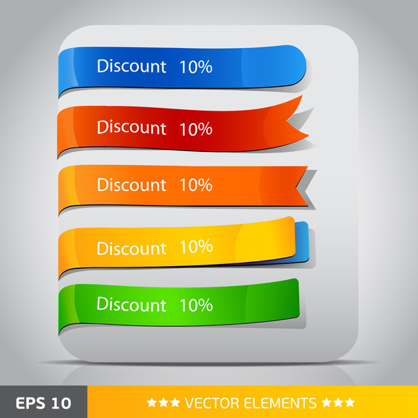 Color vector tags discount - Vettoriali, immagini