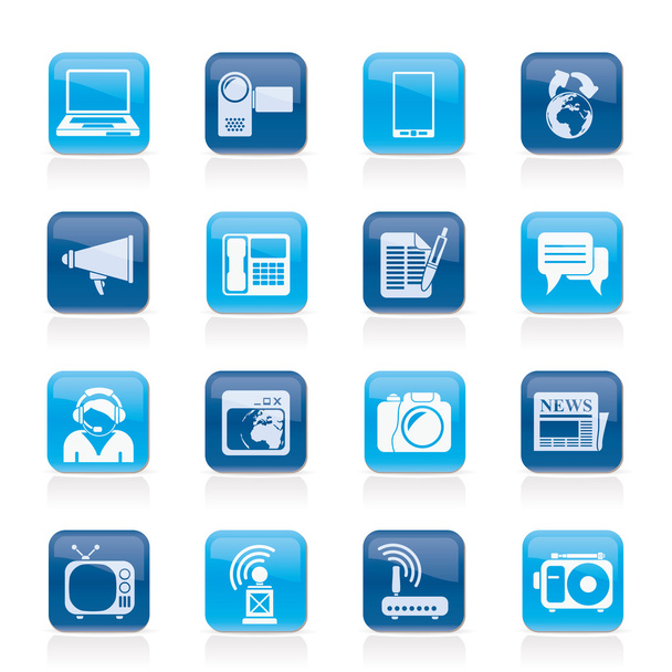 Communication and Technology icons - Вектор, зображення