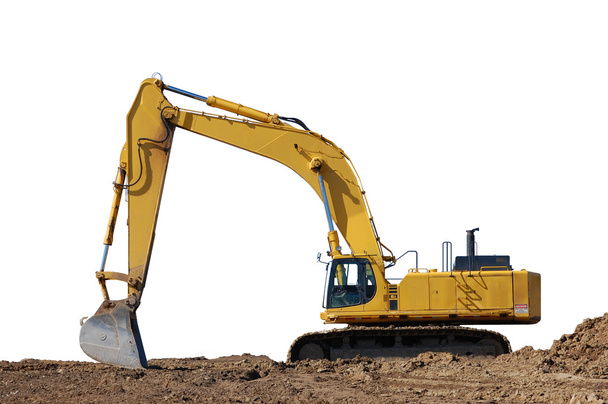Excavator and dirt, with path - Photo, Image