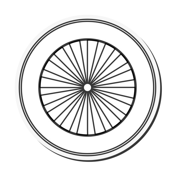 значок одного колеса
 - Вектор, зображення