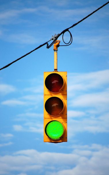 Stoplight em verde
 - Foto, Imagem
