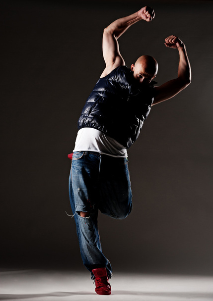 Stylish hip-hop man dancing - Foto, Imagen
