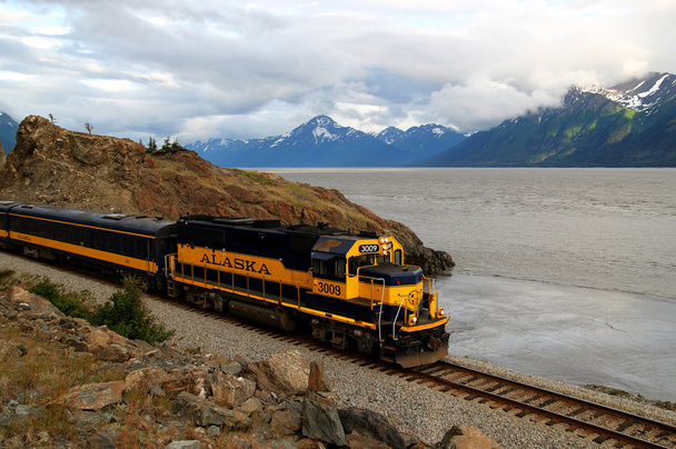 Аляскинский поезд на Рукаве
 - Фото, изображение
