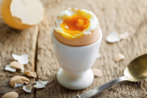 Boiled egg for breakfast - 写真・画像