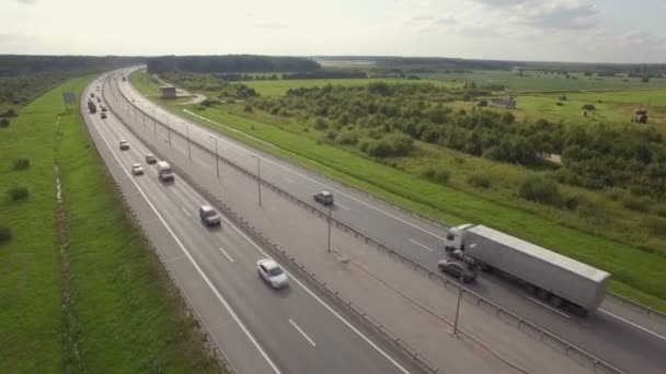 Luftaufnahme der Autobahn - Filmmaterial, Video